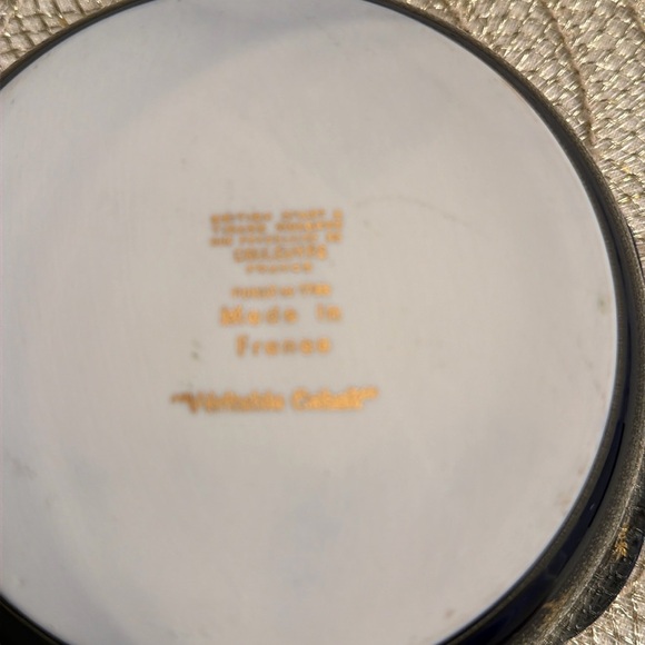 Vintage Couleuvre Floral Porcelain Candy Dish with Gold Trim - Picture 2 of 7